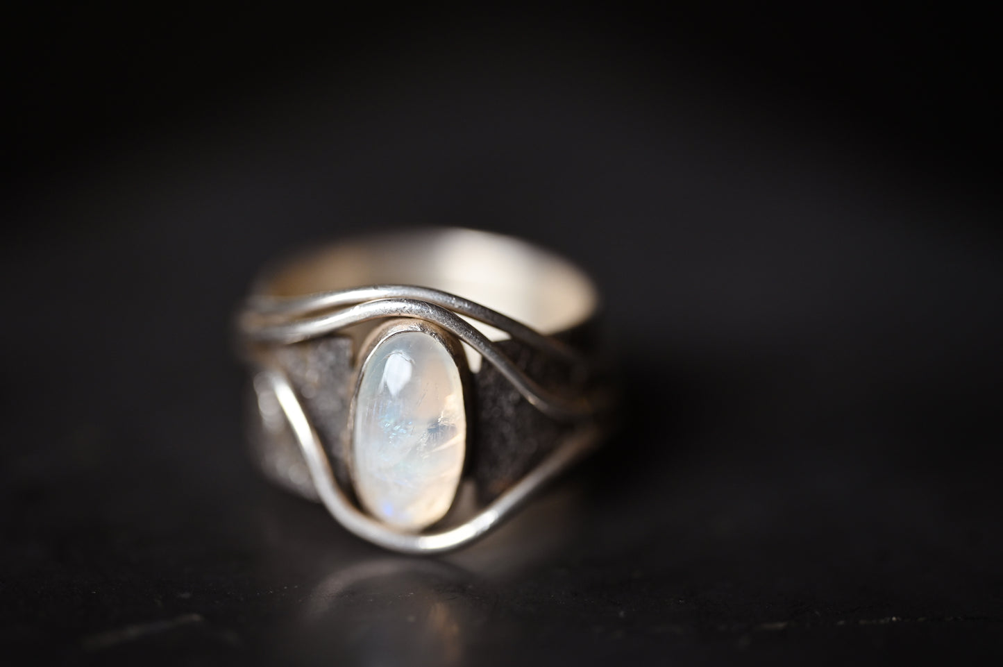Anillo piedra de luna