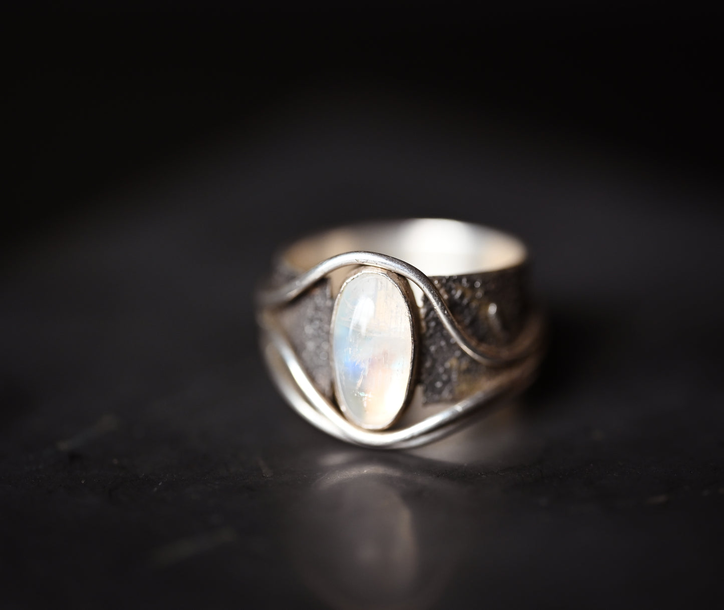 Anillo piedra de luna