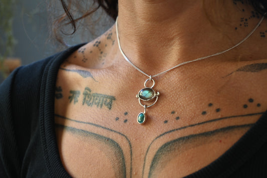 Labradorita y Turqueza