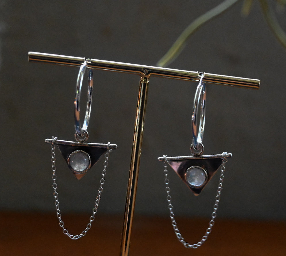 Pendientes piedra de luna