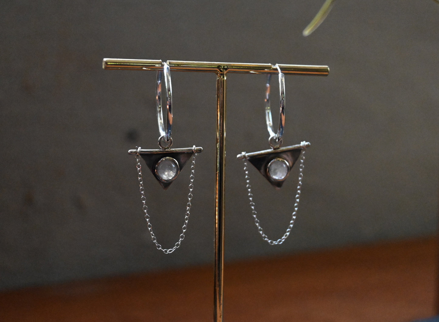 Pendientes piedra de luna